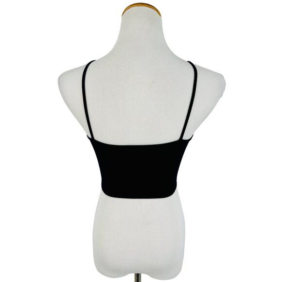 NWT Boutique Black Strappy Spiderweb Bralette Crop Top - Picture 7 of 13